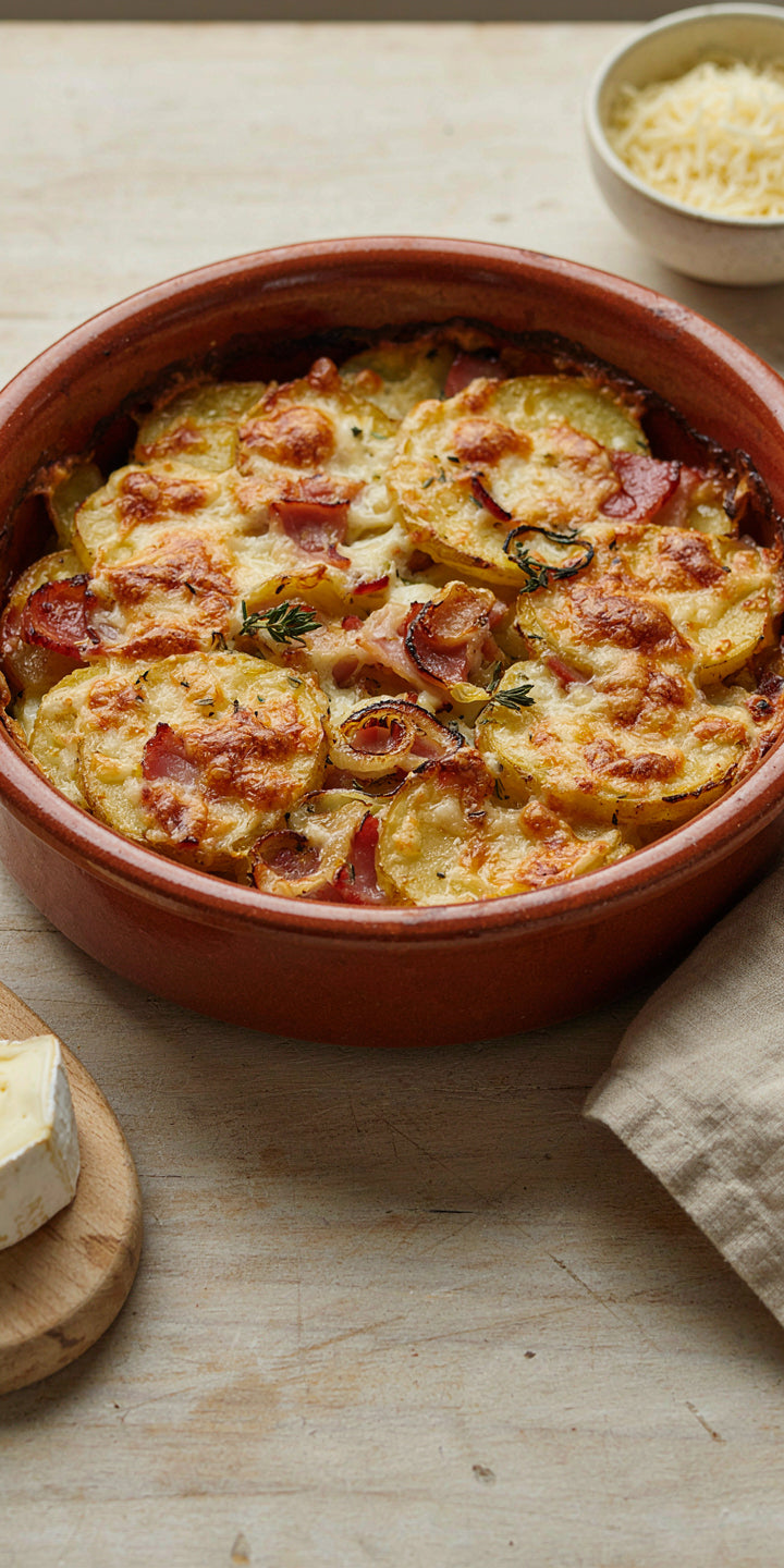 Saveur & Savoir - Receptenkaart - Tartiflette de Savoie - Met Reblochon