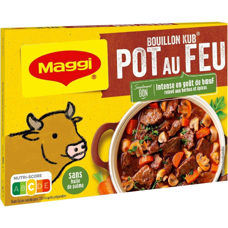 Maggi – Pot-au-feu Bouillon – Klassieke Franse bouillon – 8 stuks