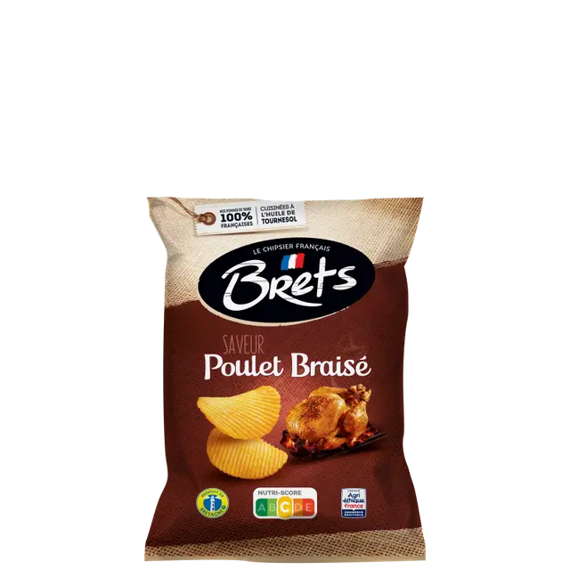 Bret's - Chips - Poulet Braisé - Gestoofde Kip - 125g