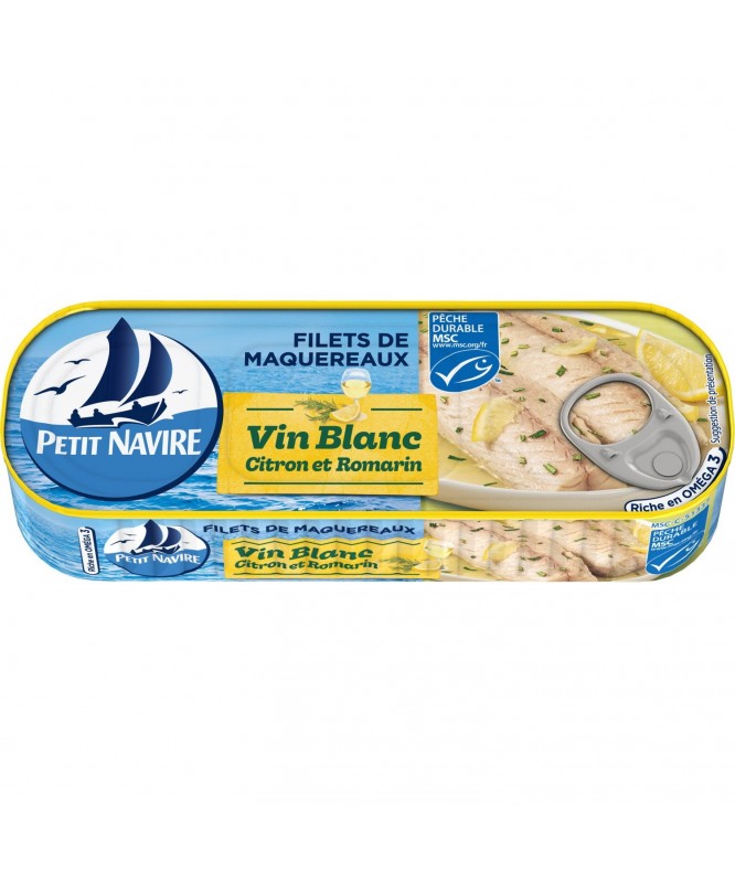 Petit Navire – Makreelfilets met Witte Wijn, Citroen en Rozemarijn