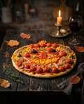 Halloween-pizza in pompoenvorm - Receptenkaart - Saveur & Savoir