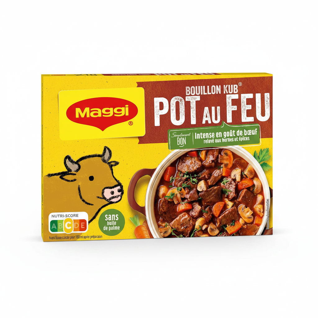 Maggi Pot-au-feu witte achtergrond
